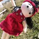 Текстильная мягкая кукла