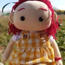 Текстильная мягкая кукла