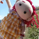 Текстильная мягкая кукла