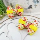 Осенние бантики ручной работы для волос на резинке