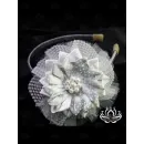 Ободок для волос ручной работы "Лотос"