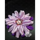 Заколка для волос ручной работы "Арабис" фиолетовый. Единственный экземпляр.