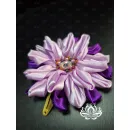 Заколка для волос ручной работы "Арабис" фиолетовый. Единственный экземпляр.