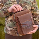 Сумка мужская мессенжер ручной работы