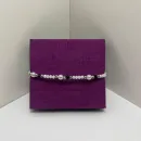 Браслет из бусин ручной работы (черно-белый)