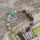 БРАСЛЕТ ИЗ НЕФРИТА И ЯШМЫ С РУНАМИ Браслет из нефрита и яшмы с рунами