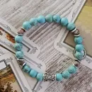 БРАСЛЕТ ИЗ БИРЮЗЫ С РУНАМИ Браслет из бирюзы с рунами