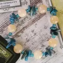 Браслет из кальцита и апатита