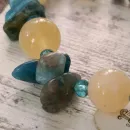 Браслет из кальцита и апатита