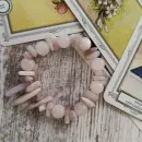 БРАСЛЕТ ИЗ РОЗОВОГО КВАРЦА С КУНЦИТОМ Браслет из розового кварца с кунцитом