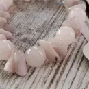 БРАСЛЕТ ИЗ РОЗОВОГО КВАРЦА С КУНЦИТОМ Браслет из розового кварца с кунцитом