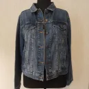 Куртка джинсовая с принтом ручной работы  "Бегущая с волками" по одноименной книге юнгианского психолога Клариссы Пинколы Эстес