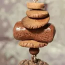 СЕРЬГИ БОХО С РУДРАКШЕЙ Серьги бохо с рудракшей