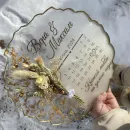 Именная тарелка из эпоксидной смолы