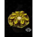 Резинка для волос ручной работы "Фульгида" желтый. Единственный экземпляр. Цветы Канзаши на волосы Ваши.