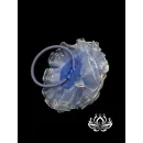 Резинка для волос ручной работы "Анемона" белый. Единственный экземпляр. Цветы Канзаши на волосы Ваши