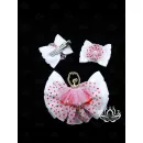 Комплект резинок для волос ручной работы Бант "Балерина" белый. комплект 3 шт. Единственный экземпляр. Цветы Канзаши на волосы Ваши.