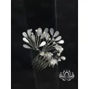 Гребень-заколка для волос ручной работы "Сияние" В технике Витраль. Единственный экземпляр. Цветы Канзаши на волосы Ваши.