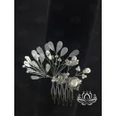 Гребень-заколка для волос ручной работы "Сияние" В технике Витраль. Единственный экземпляр. Цветы Канзаши на волосы Ваши.