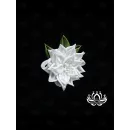 Резинка для волос ручной работы "Кея" белый. Единственный экземпляр. Цветы Канзаши на волосы Ваши.