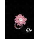 Заколка для волос ручной работы "Арабис" розовый. Единственный экземпляр. Цветы Канзаши на волосы Ваши.