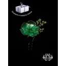 Шпилька для волос ручной работы "Весна" в технике Витраль. Единственный экземпляр. Цветы Канзаши на волосы Ваши