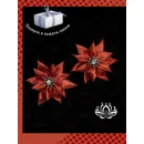 Комплект шпилек для волос ручной работы "Огонёк" 2 шт. Единственный экземпляр. Цветы Канзаши на волосы Ваши