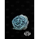 Резинка для волос ручной работы "Бутон" бирюзовый. Единственный экземпляр. Цветы Канзаши на волосы Ваши.