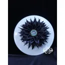 Заколка для волос ручной работы "Георгин" чёрный. Единственный экземпляр. Цветы Канзаши на волосы Ваши