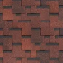 Мягкая кровля (гибкая черепица) SHINGLAS Финская Аккорд красная