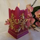 Биокамин "Барокко" интерьерный, настольный, ручная работа, красный