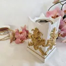 Биокамин "Барокко" интерьерный, настольный, ручная работа, белый