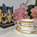 Биокамин "Барокко" интерьерный, настольный, ручная работа, черный