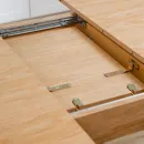 Круглый, раздвижной стол. Дубовый шпон, массив ясеня