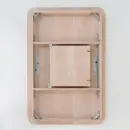 Прямоугольный, раздвижной стол. Дубовый шпон, массив ясеня