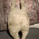 Льняная игрушка, заяц с сердцем