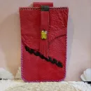 Чехол для телефона на поясной ремень натуральная кожа ручная работа