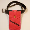 Чехол для телефона на поясной ремень натуральная кожа ручная работа