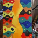 КАРТИНА АБСТРАКЦИЯ ВОЛНЫ Картина абстракция волны