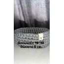 Корзина из шнура ручной работы овальная