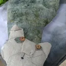 Льняная игрушка, котик