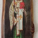 Икона образ Николай Чудотворец на дереве