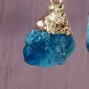 Серьги с апатитом