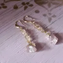 Серьги с клубничным кварцем