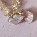 Серьги с клубничным кварцем