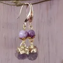 СЕРЬГИ С ДИКИМ АМЕТИСТОМ Серьги с диким аметистом