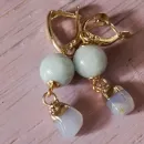 СЕРЬГИ С ЛАРИМАРОМ И АКВАМАРИНОМ Серьги с ларимаром и аквамарином