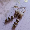 Серьги с майфанитом и фосфосидеритом