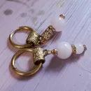 СЕРЬГИ КОНГО С РОЗОВЫМ КВАРЦЕМ Серьги конго с розовым кварцем