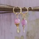 СЕРЬГИ С РОЗОВЫМ АПАТИТОМ Серьги с розовым апатитом